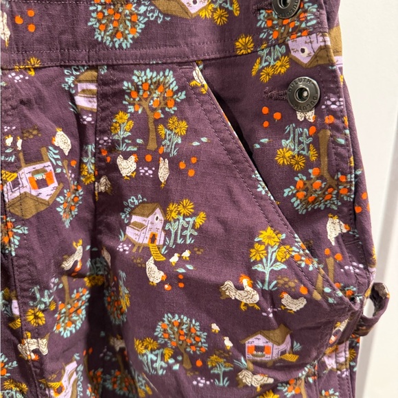 Duluth Trading Co Purple Floral Overalls - Picture 3 of 8